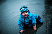 Size 18m: Muddy Buddy Tuffo Rain Suit NEW- Blue