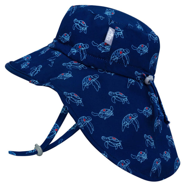 Size M (6-24m): Jan & Jul Aqua Dry Adventure Hat - Turtle