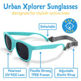 Size S (6m-2y): Jan & Jul Urban Xplorer Sunglasses - LEMONADE AURORA