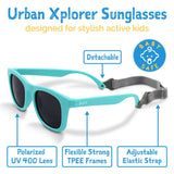 Size S (6m-2y): Jan & Jul Urban Xplorer Sunglasses - Lemonade Aurora