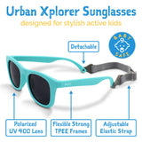 Size S (6m-2y): Jan & Jul Urban Xplorer Sunglasses - Black