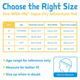 Size L (2-5 years): Jan & Jul Aqua Dry Adventure Hat - Dinoland