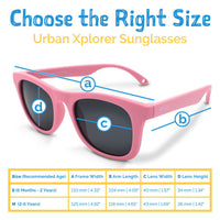 Size S (6m-2y): Jan & Jul Urban Xplorer Sunglasses - Lemonade Aurora