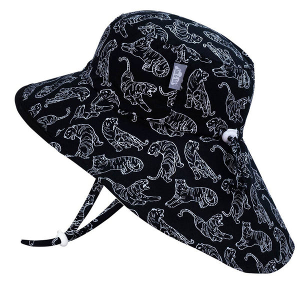 Size XL (5-12 years): Jan & Jul Cotton Adventure Hat - Tiger