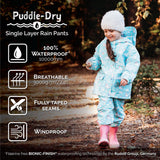 Size 5: Jan & Jul Black Puddle-Dry Rain Pants NEW