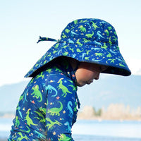 Size L (2-5 years): Jan & Jul Aqua Dry Adventure Hat - Dinoland