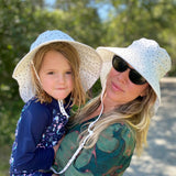 Size M (6-24m): Jan & Jul Cotton Adventure Hat - Dots