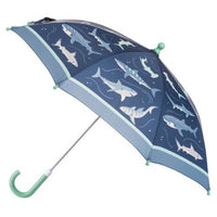 Stephen Joseph All Over Print NAVY SHARK Umbrella NEW