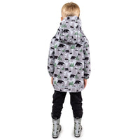 Size 5: Jan & Jul BEAR Cozy Dry Waterproof Fleece Lined Zip Up Raincoat NEW