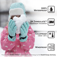 Size L (6-8): Jan & Jul BLACK Waterproof GLOVES NEW