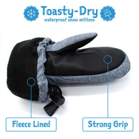 Size L(6-8): Jan & Jul BLUE Waterproof Mittens NEW