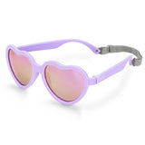 Size M (2-6Y): Jan & Jul HEART Sunglasses - Lavender Aurora