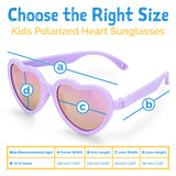 Size M (2-6Y): Jan & Jul HEART Sunglasses - Lavender Aurora