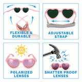 Size M (2-6Y): Jan & Jul HEART Sunglasses - Lavender Aurora