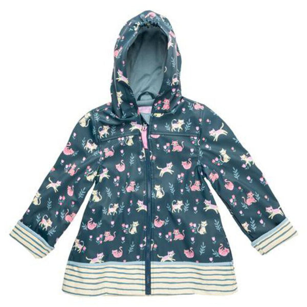 Size 2: Stephen Joseph All Over Print CATS Raincoat NEW