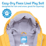 Size 4: Jan & Jul ENCHANTED Cozy Dry Waterproof Fleece Lined Zip Up Rain Suit NEW