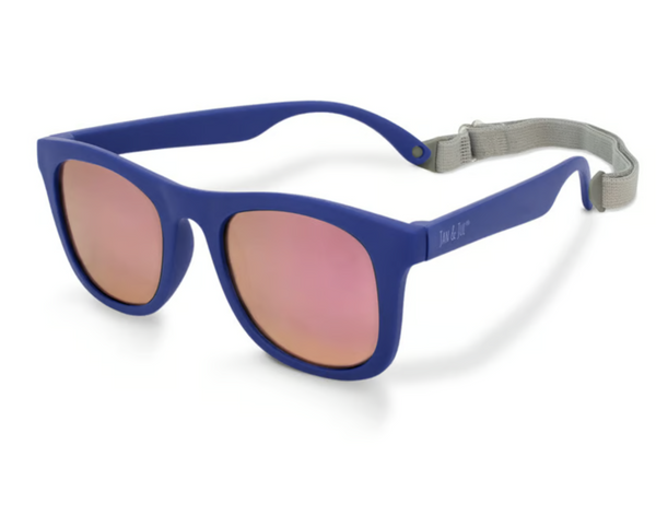 Size S (6M-2Y): Jan & Jul Urban Xplorer Sunglasses - NAVY Aurora