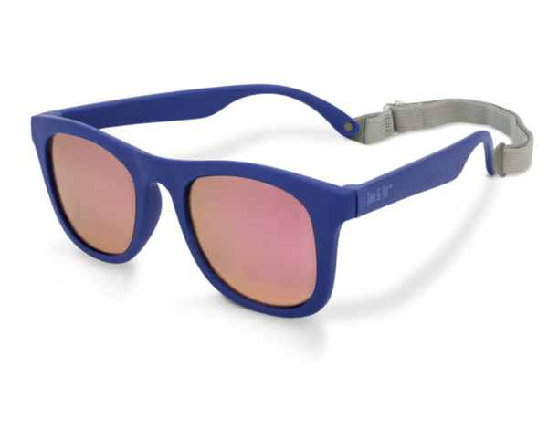 Size S (6m-2y): Jan & Jul Urban Xplorer Sunglasses - NAVY AURORA