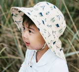 Size S (0-6m): Jan & Jul Cotton Adventure Hat - Bear Camp