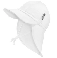 Size M (6-24): Jan & Jul Sun Soft Baby Cap - WHITE