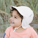 Size M (6-24): Jan & Jul Sun Soft Baby Cap - WHITE