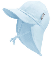 Size S (3-6m): Jan & Jul Sun Soft Baby Cap - BLUE