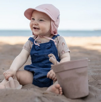 Size M (6-24): Jan & Jul Sun Soft Baby Cap - ROSE QUARTZ PINK