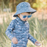 Size M (2-6y): Jan & Jul Urban Xplorer Sunglasses - FROSTY BLUE Aurora
