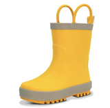 Size 5.5: Jan & Jul YELLOW Puddle Dry Loop Handle Rain Boots NEW