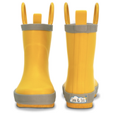 Size 8.5: Jan & Jul YELLOW Puddle Dry Loop Handle Rain Boots NEW