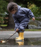 Size 10: Jan & Jul YELLOW Puddle Dry Loop Handle Rain Boots NEW