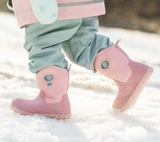 Size 8: Jan & Jul DUSTY PINK Birch Toasty-Dry Lite Winter Rain Boots NEW