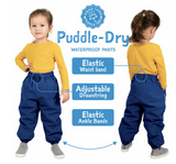 Size 5: Jan & Jul DUSTY BLUE Puddle-Dry Rain Pants NEW