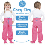 Size 2: Jan & Jul Lavender Cozy-Dry (Fleece Lined) Rain Pants NEW