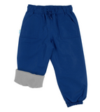 Size 2: Jan & Jul NEBULA BLUE Cozy-Dry (Fleece Lined) Rain Pants NEW