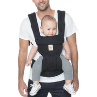 Ergobaby Black/White/Blue Triangles Omni 360 All-Position Baby Carrier