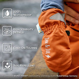 Size S (2-4): Jan & Jul MINTY FOREST Waterproof RAIN Mittens NEW