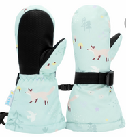 Size L (6-8): Jan & Jul MINTY FOREST Waterproof Mittens NEW