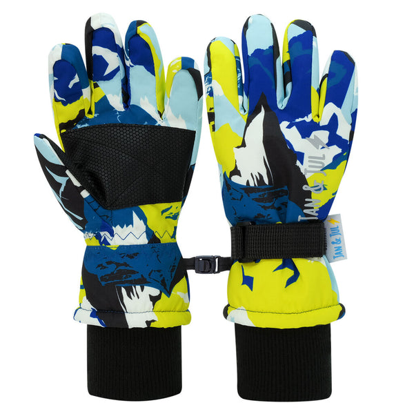 Size XL (8-10): Jan & Jul NEONPEAKS Print Waterproof GLOVES NEW