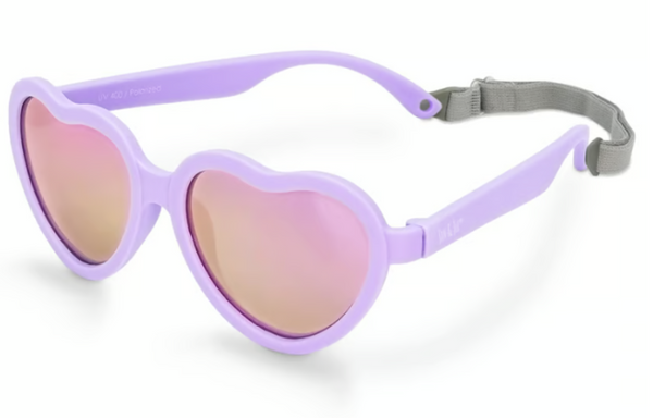 Size M (2-6y): Jan & Jul Urban Xplorer Sunglasses - LAVENDER HEART