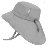 Size M (6-24): Jan & Jul Cotton Adventure Hat -GREY