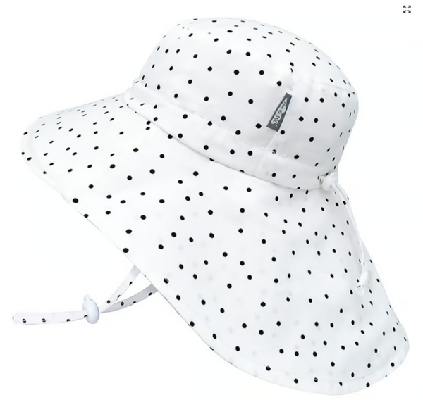 Size XL (5-12): Jan & Jul Cotton Adventure Hat - DOTS