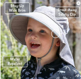 Size L (2-5 years): Jan & Jul Aqua Dry Adventure Hat -LAVENDER