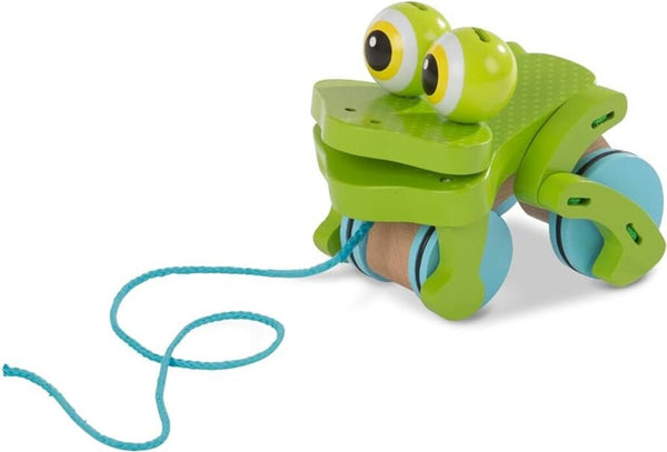 Melissa & Doug Green Wooden Pull Frog