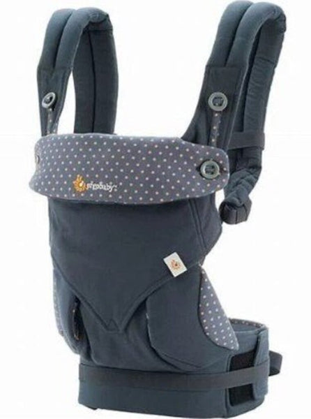 Ergo 360 Navy/Orange Dots Four Position Baby Carrier