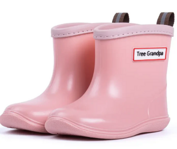 Size 10 (18cm): Tree Grandpa PINK Rain Boots NEW