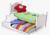 American Girl Doll Trundle Bed w/ Quilts - AS IS
