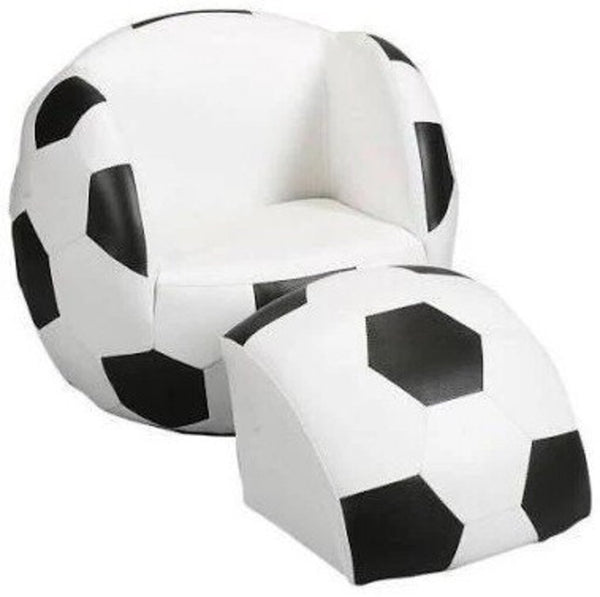 Soccer Ball Chair w/ Ottoman
