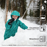 Size L (6-8): Jan & Jul NEBULA BLUE Waterproof GLOVES NEW
