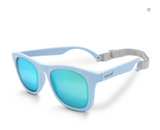 Size S (6m-2y): Jan & Jul Urban Xplorer Sunglasses - LIGHT BLUE AURORA